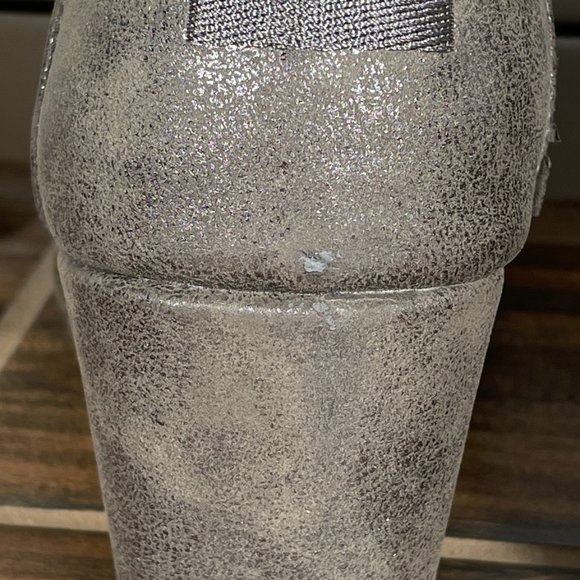 Toms Desert Wedge Women's Size 8.5 Shoes Metallic Lace Up Comfort Ankle Boot - Picture 10 of 13